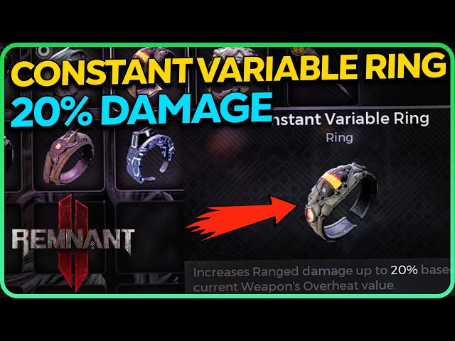 Constant Variable Ring - 20% Range Damage | Remnant 2