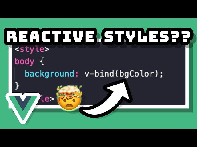 We can use REACTIVE VARIABLES in Vue CSS!!