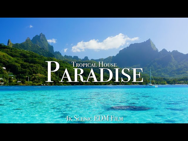 Paradise + Tropical House Mix - 4k Scenic Film With EDM Music
