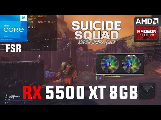 Suicide Squad RX 5500 XT 8GB (All Settings Tested 1080p FSR)