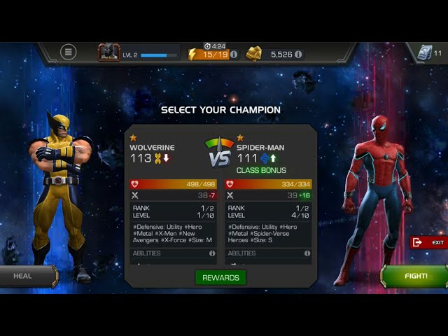 SPIDER-MAN VS WOLVERINE FIGHT SELECT YOUR CHAMPION 001+1 Gaming 001+1 GAMING 001+1 gaming