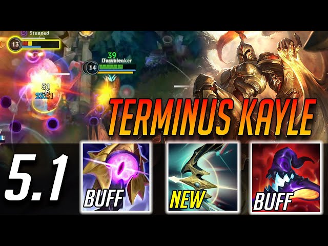 WILD RIFT TERMINUS KAYLE WITH BUFFED AP ITEMS 1 SHOTS LATE GAME