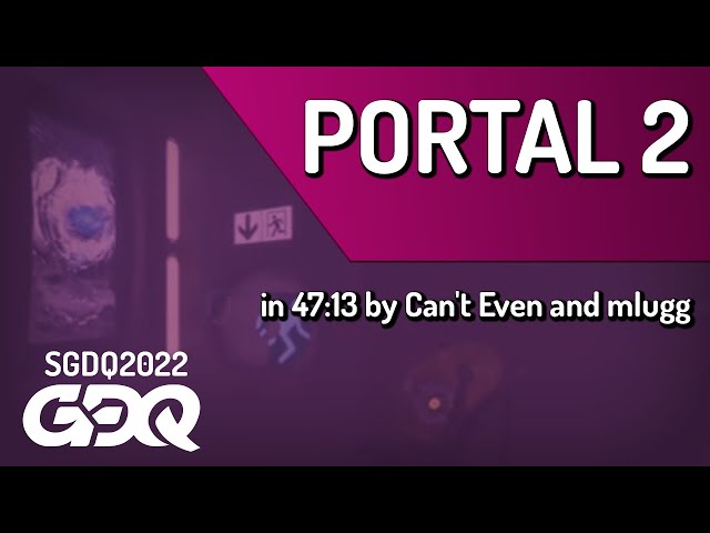Portal 2 TAS by Can't Even and mlugg in 47:13 - Summer Games Done Quick 2022