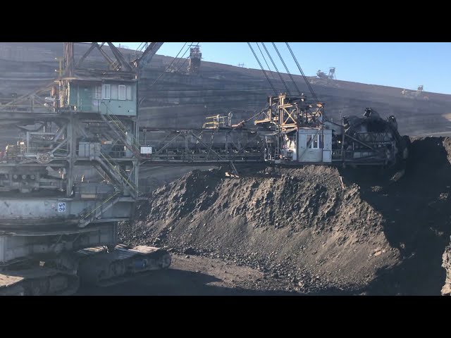 Bucket Wheel Excavator Working On Coal Mines