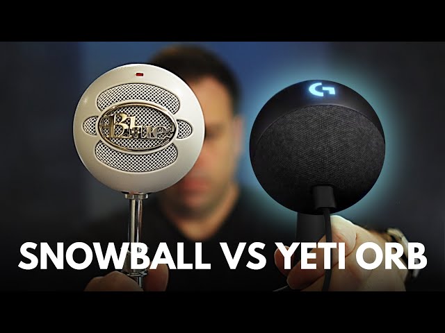 Logitech Yeti Orb USB microphone vs Blue Snowball | Test and comparison