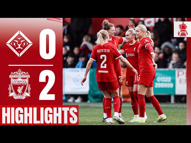 Roman Haug & Lawley Secure FA Cup Quarter-Finals! | London City 0-2 Liverpool FC Women | Highlights