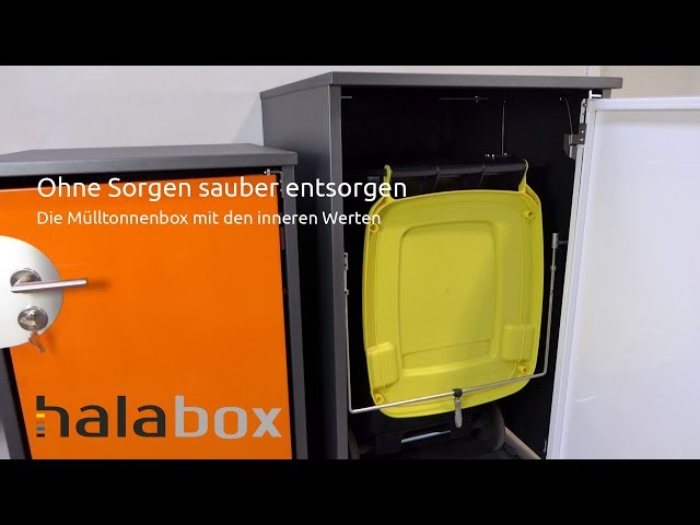Mülltonnenbox Video halabox Vorstellung Funktion Unterscheidung