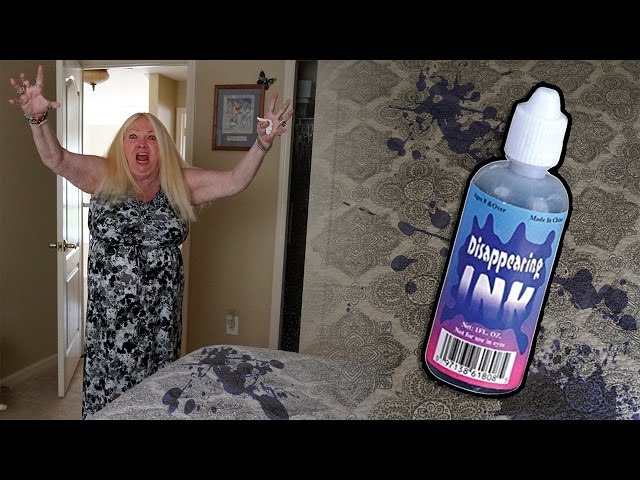 DISAPPEARING INK ON GRANDMOMS BED! *prank*