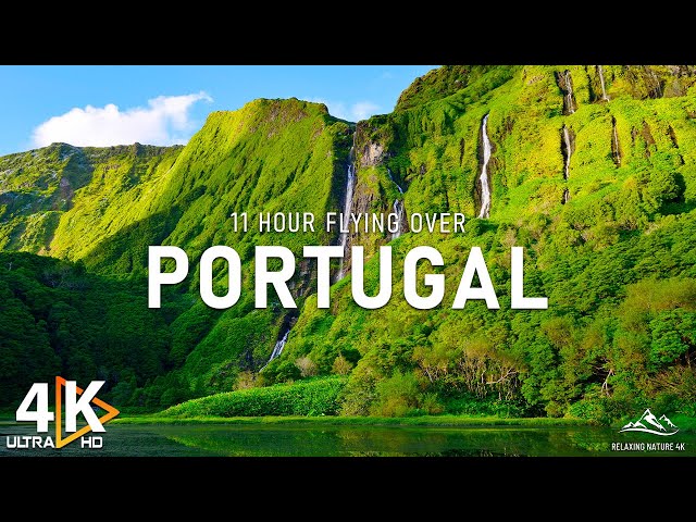 PORTUGAL 4K - From Mountains to Sea: Captivating Portugal's Varied Landscape with Calm Music