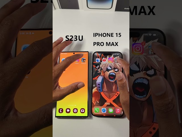 iPhone 15 Pro Max VS S23 Ultra Speed Test