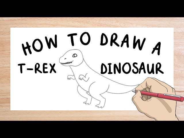 ✏️🦖 How to Draw a T-Rex Dinosaur | Simple Art Tutorial for Kids | Directed Drawings | Twinkl USA