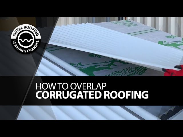 How To Overlap Corrugated Metal Roofing. EASY VIDEO: How Much Overlap + Butyl Tape + Splicing Panels