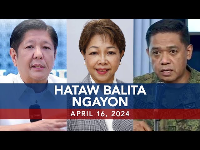 UNTV: Hataw Balita Ngayon  |  April 16, 2024