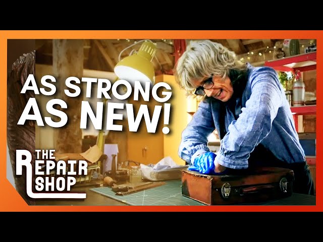 Suzie Fletcher Takes on a Deeply Warped Leather Case | The Repair Shop