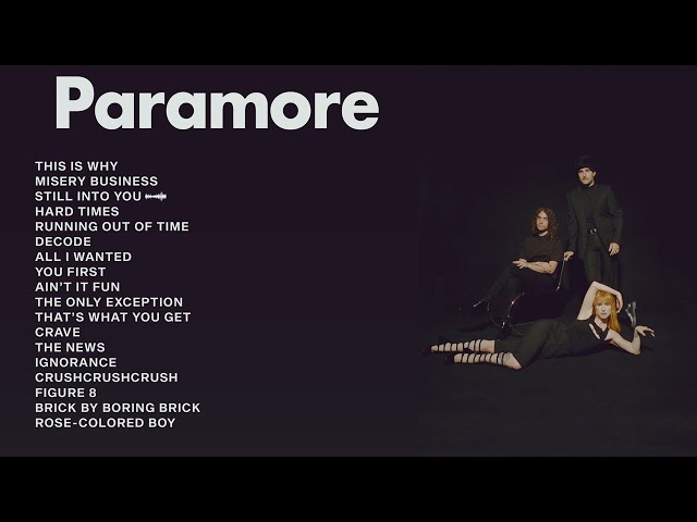 Paramore | Top Songs 2023 Playlist | This Is Why, Misery Business, Still Into You...