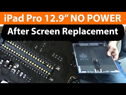 iPad pro 12.9" Repair No Display No power No touch after screen replacement