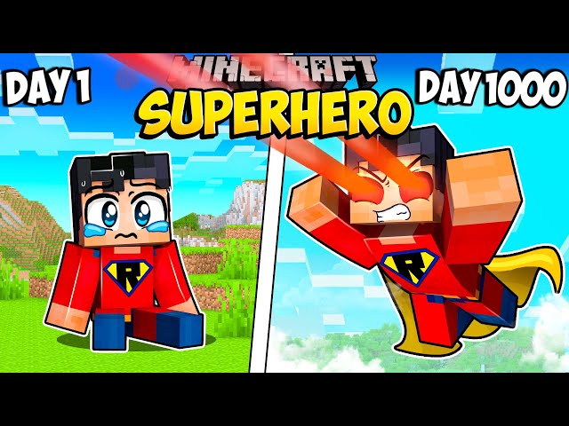 I Survived 1000 Days as a SUPERHERO in Minecraft (Minecraft Compilation)