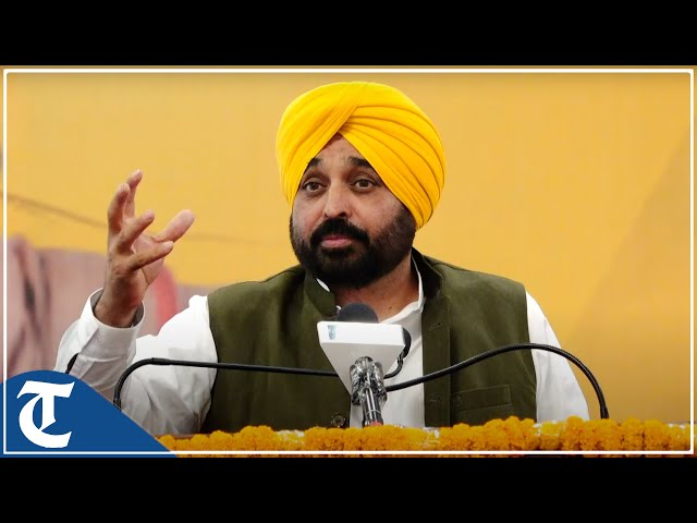 CM Bhagwant Mann at oath-taking ceremony of newly elected block chiefs at Mullanpur Dakha