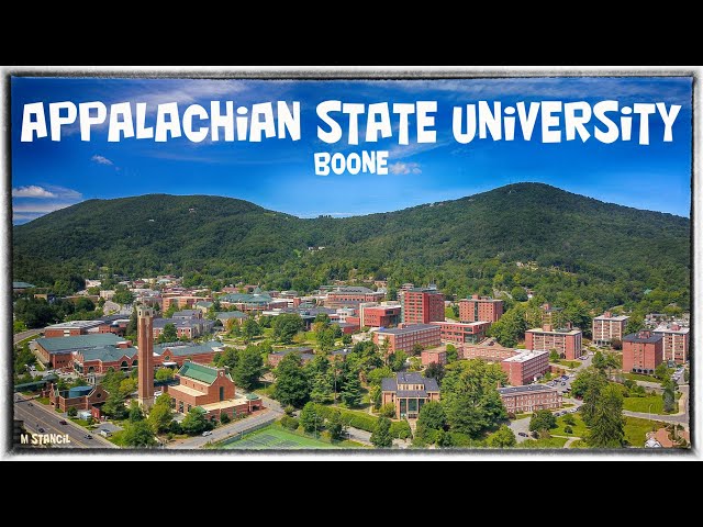 Appalachian State University, Boone NC in 4K (DJI Mavic Pro Footage) Stunning Aerial Drones Footage