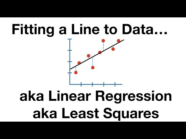 The Main Ideas of Fitting a Line to Data (The Main Ideas of Least Squares and Linear Regression.)