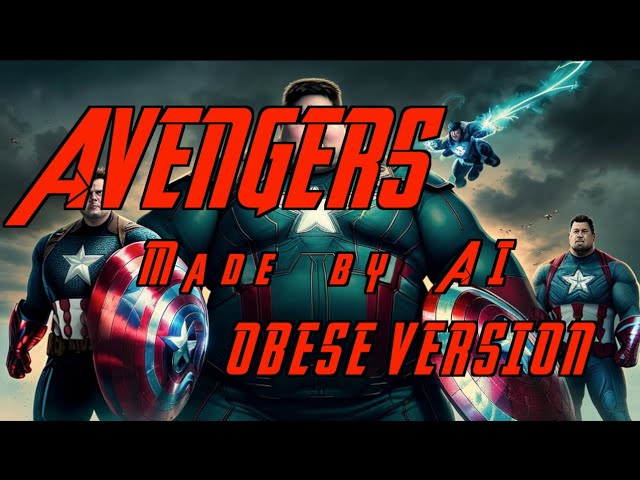 What if Super Heroes were FAT - ARTIFICIAL INTELLIGENCE OBESE HEROES VERSION