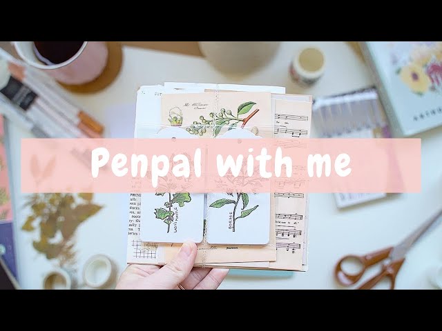 Snail Mail Penpal Ideas - Vintage Botanical Theme
