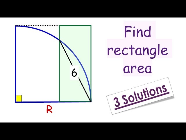 64) Find the area of rectangle in 3 different ways.