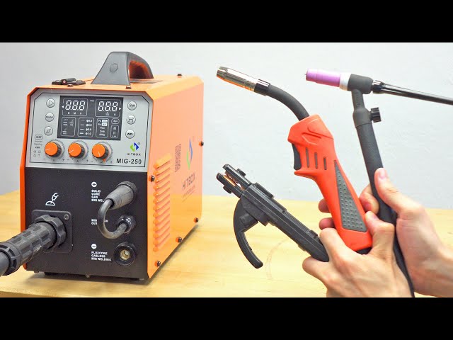 5 in 1 Multiwelder (MIG, TIG, MMA) - HITBOX MIG-250 (Unboxing and Test)