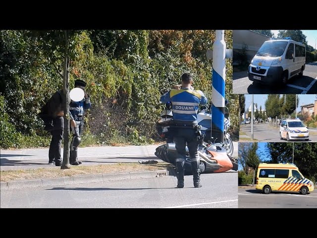 [Stein] Belgische douane en Nederlandse ambulance/politie met spoed naar achtervolging in Stein!