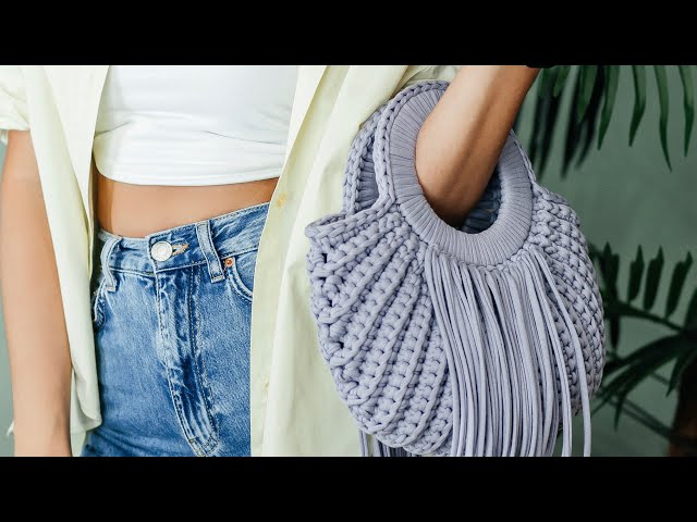 THE MOST FASHIONABLE ACCESSORY OF SUMMER 2021!!!! FRINGED BAG/CROCHETED BAG