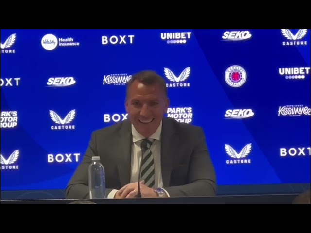 Brendan Rodgers on Rangers win and the media having him on 'death watch'