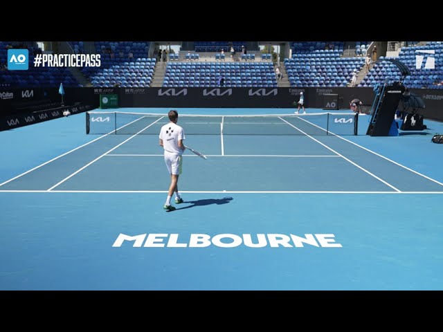 Daniil Medvedev & Taylor Fritz Gearing Up for the 2024 Australian Open | Practice Pass