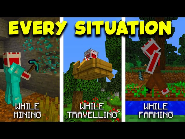 Types of Minecraft Players in EVERY Situation (All Shorts Together)
