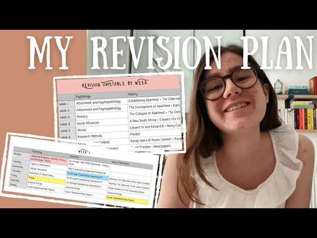 How I made my Revision Timetable: Make a Revision Plan with Me for my A-Level Mock Exams