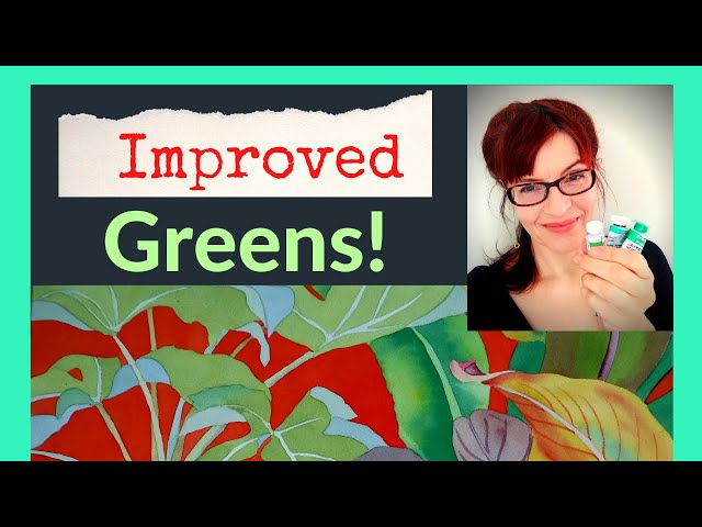 How to Mix Green Watercolor (IMPROVE your Tube Greens)