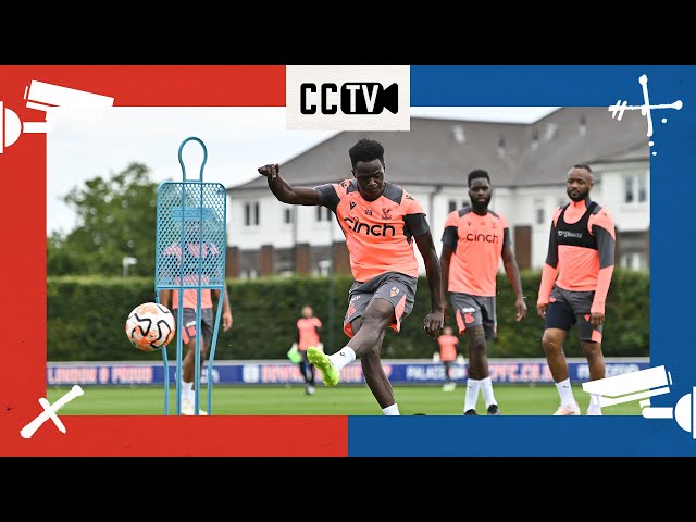CCTV: The Palace team prepare for Arsenal at home