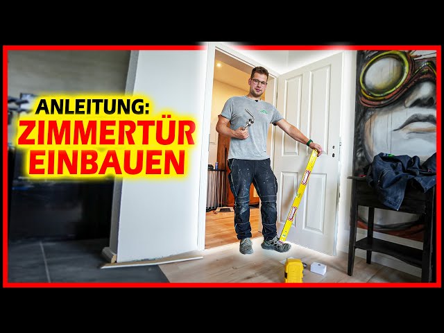 Anleitung: TÜR EINBAUEN - Zarge Bänder Drücker & Schloss - Zimmertür montieren | Home Build Solution