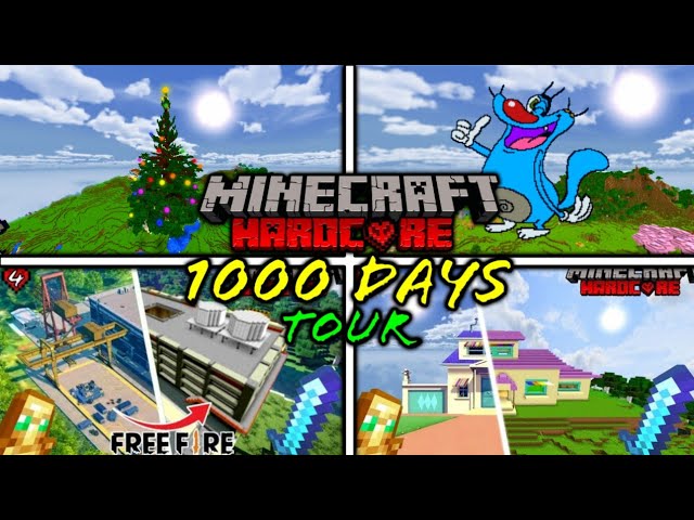 World Tour Of My 1000 Days World With @funwithninjagamtech3560 🔥 |Minecraft Survival|