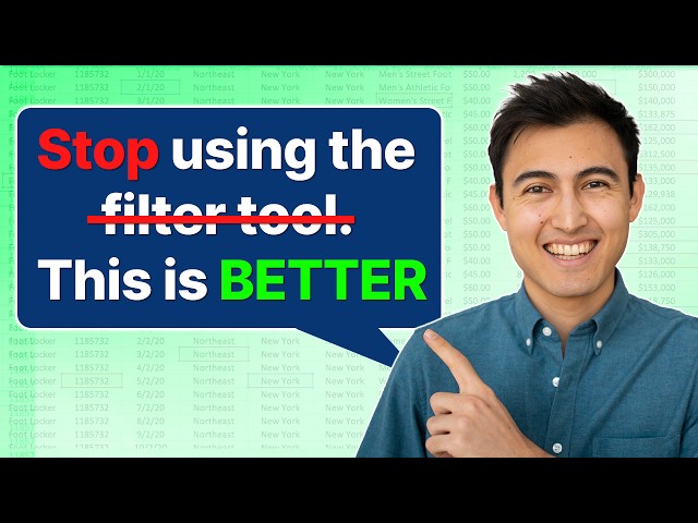 Master the FILTER Formula in Excel (Beginner to Pro)