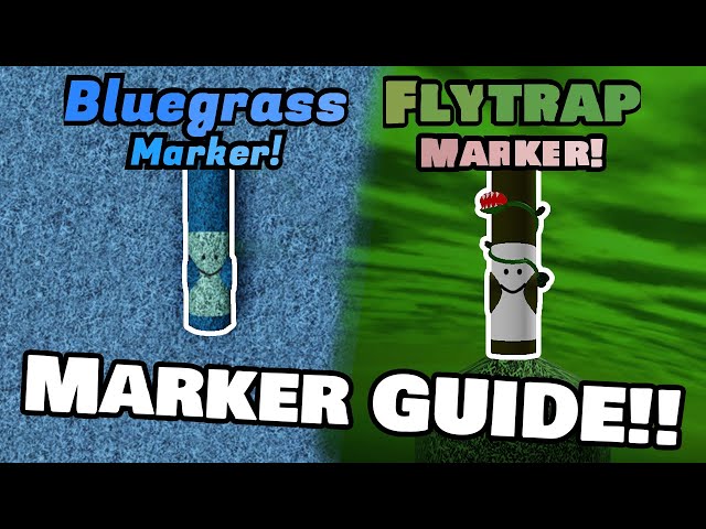 How to get Flytrap Marker and Bluegrass Marker! (Find the Markers Obby Guide)