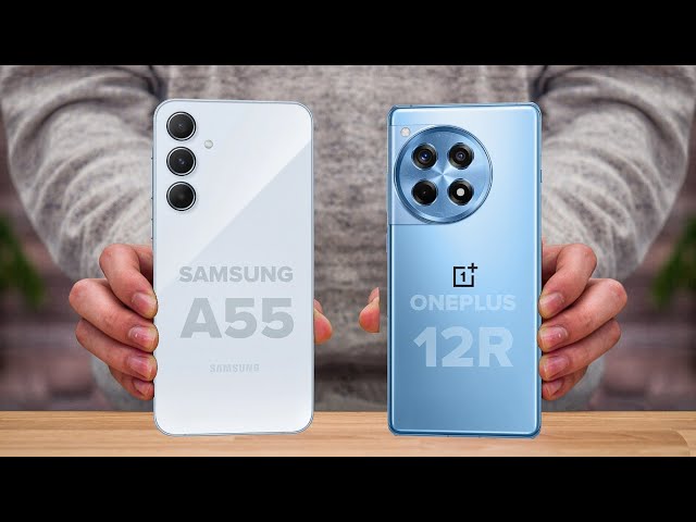 Samsung A55 Vs OnePlus 12R | Full Comparison ⚡ Which one is Best?