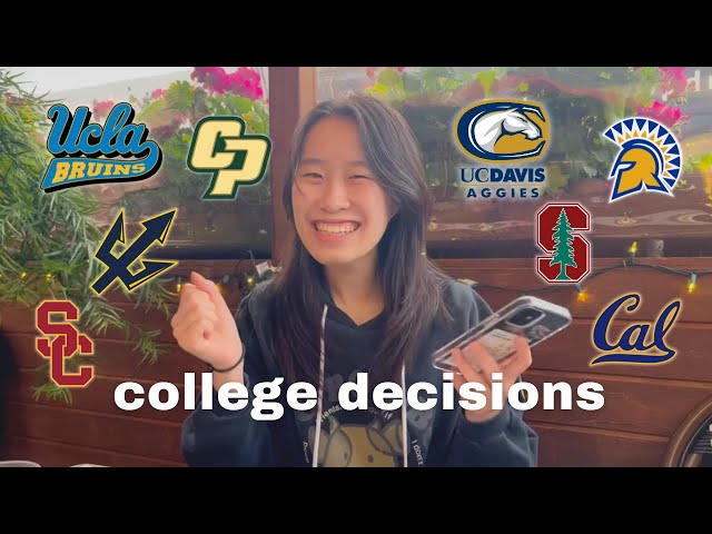 college decision reactions | UCs, Cal States, Stanford, USC, 2024 (only 8 colleges)