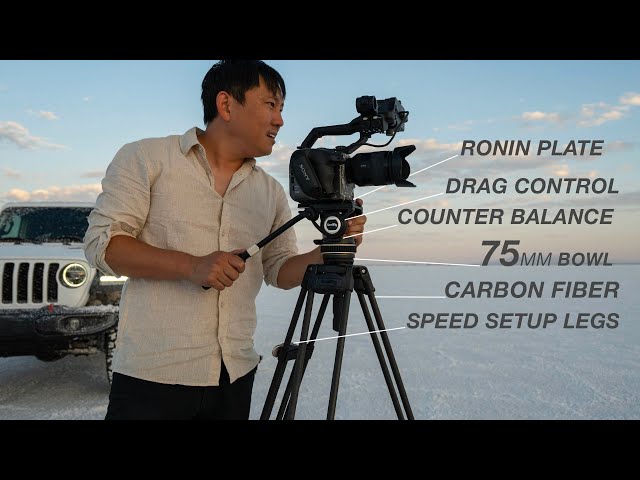 $399 Carbon Fiber Video Tripod from SmallRig is a STEAL! Quick setup & we tested it with a 1,600mm