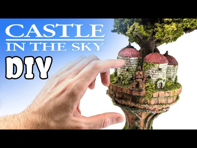 CASTLE IN THE SKY Diorama made from TRASH // Studio Ghibli Crafts
