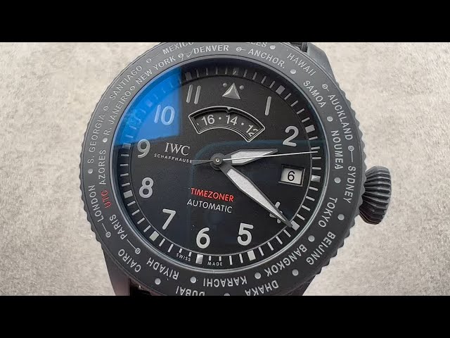 IWC Pilot's Watch Timezoner Top Gun Ceratanium W3955-05 IWC Watch Review