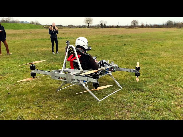 POV Piloting Jetson Electric "Flying Car" Personal Aerial Vehicle