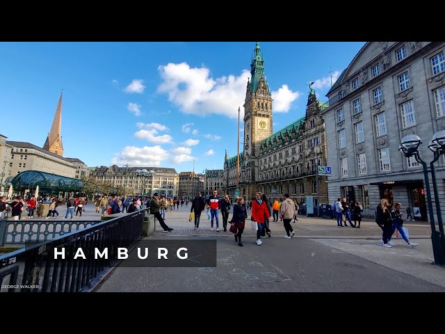 HAMBURG, GERMANY SPRING WALKING TOUR 2023 4K UHD
