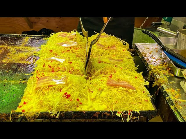 japanese Street Food - Festival Okonomiyaki Stall お好み焼き