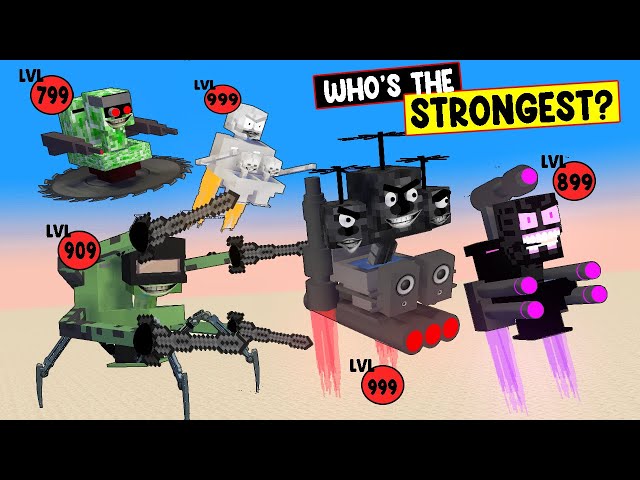 WHO'S THE STRONGEST MONSTER??? - MINECRAFT