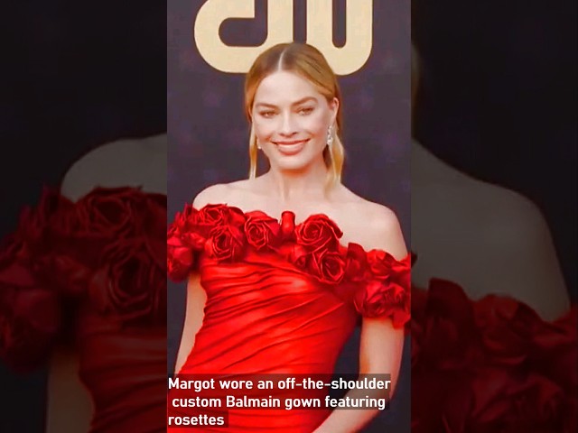 Margot Robbie Looked Incredible In Red At Critics Choice Awards #margotrobbie